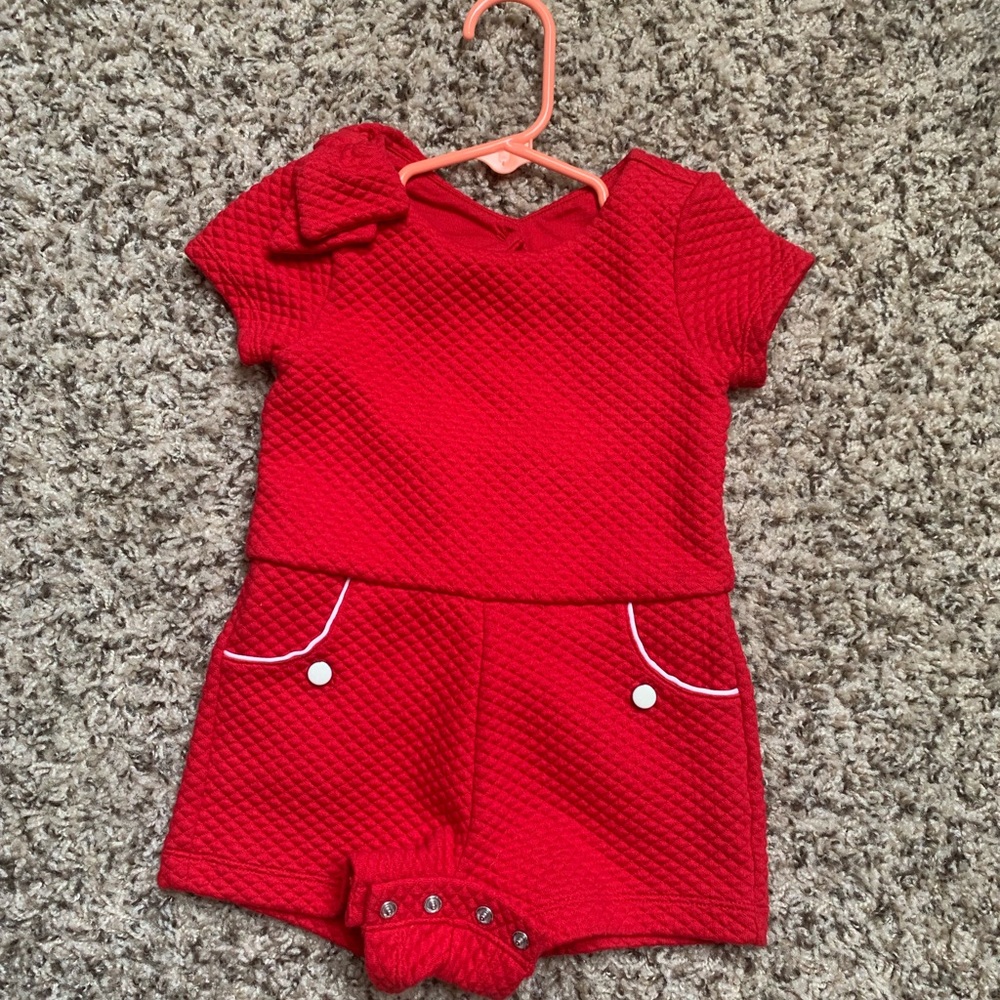 Toddler girl short jumpsuit